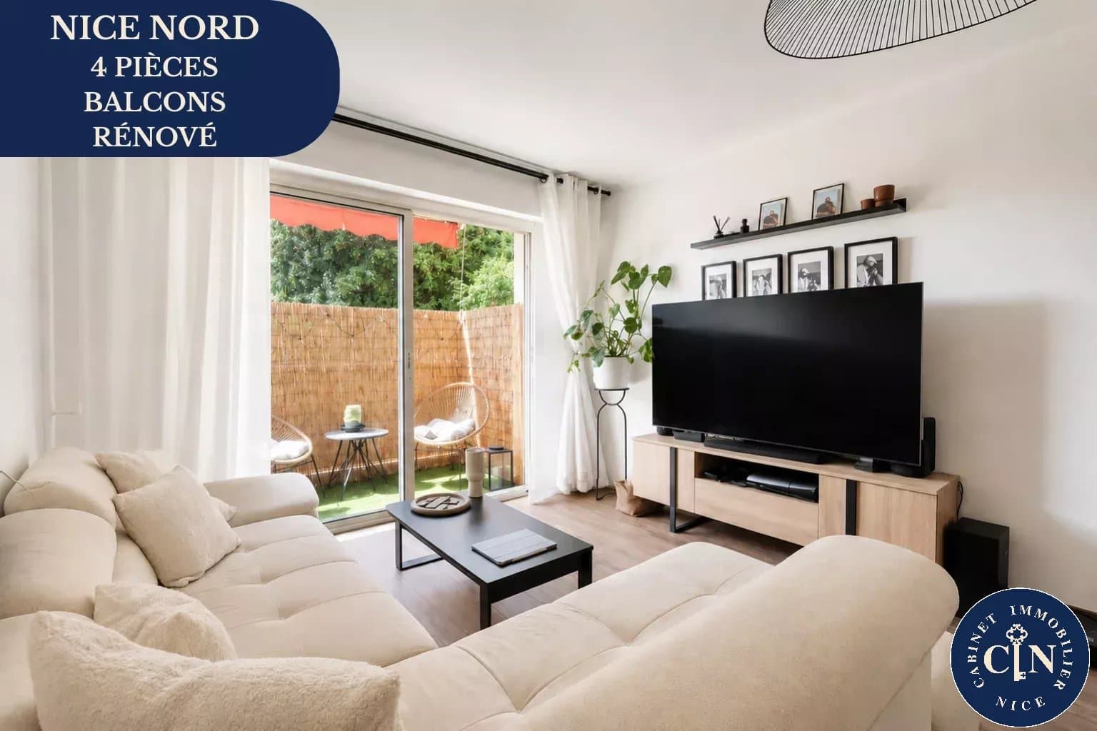 Appartement 4 pièces 73 m² avec aperçu mer - Nice nord - Boulevard Jean Behra