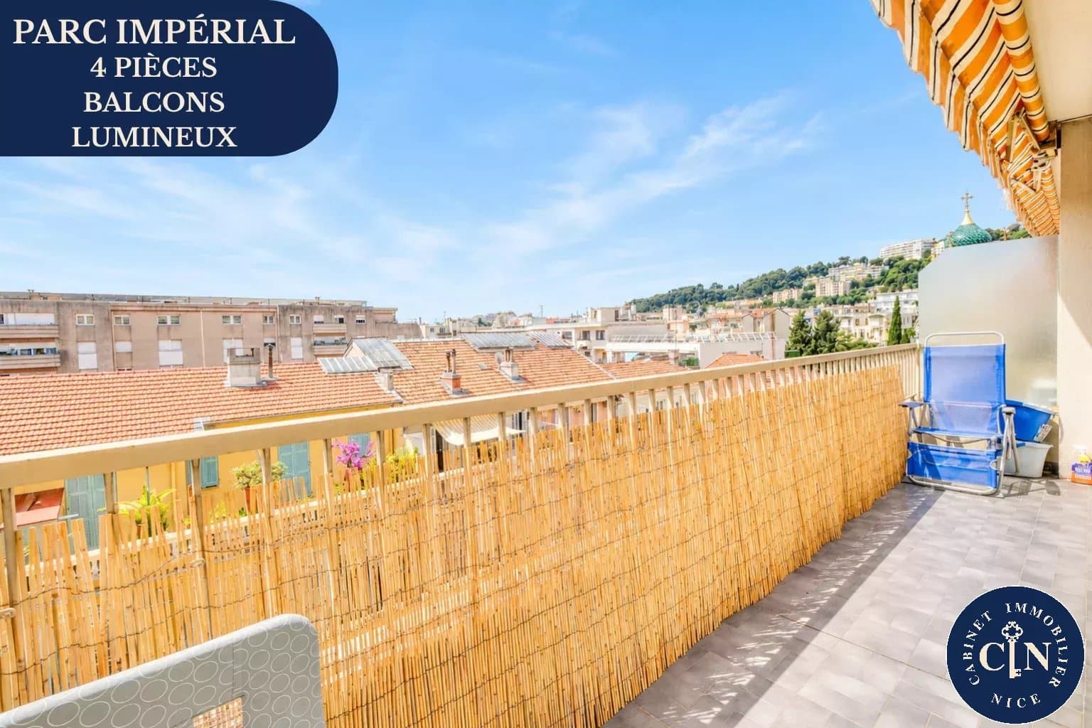 Appartement à rafraichir - 4 pièces 80 m² - Deux terrasses traversantes - Parc Impérial