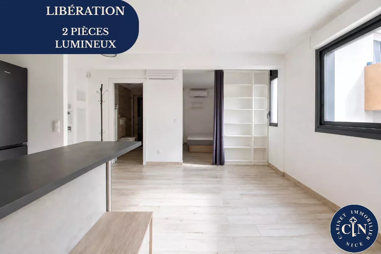 2 pièces 42 m² - Calme et moderne - Libération