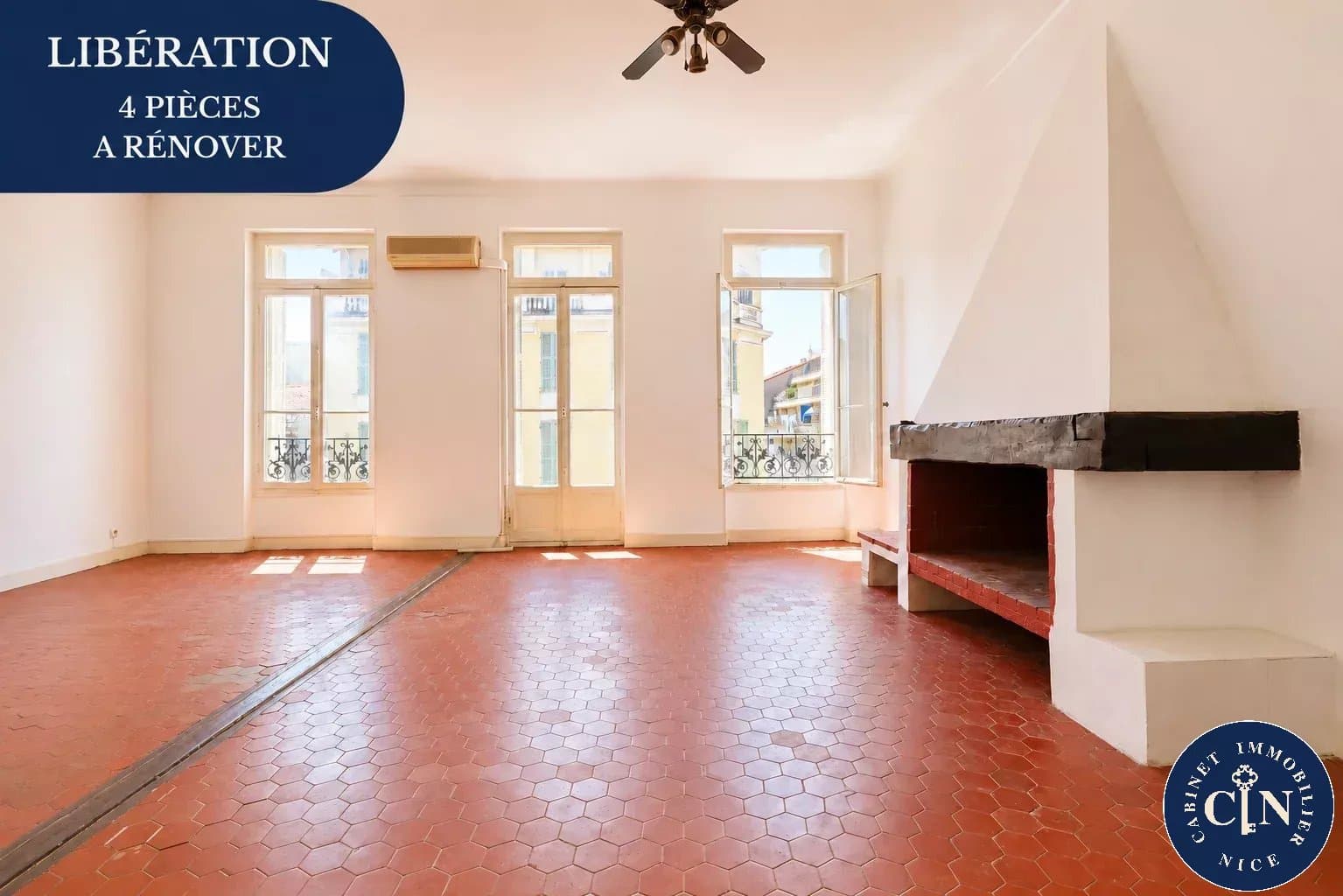 4 pièces 119 m² - Charme ancien - à rénover - Libération