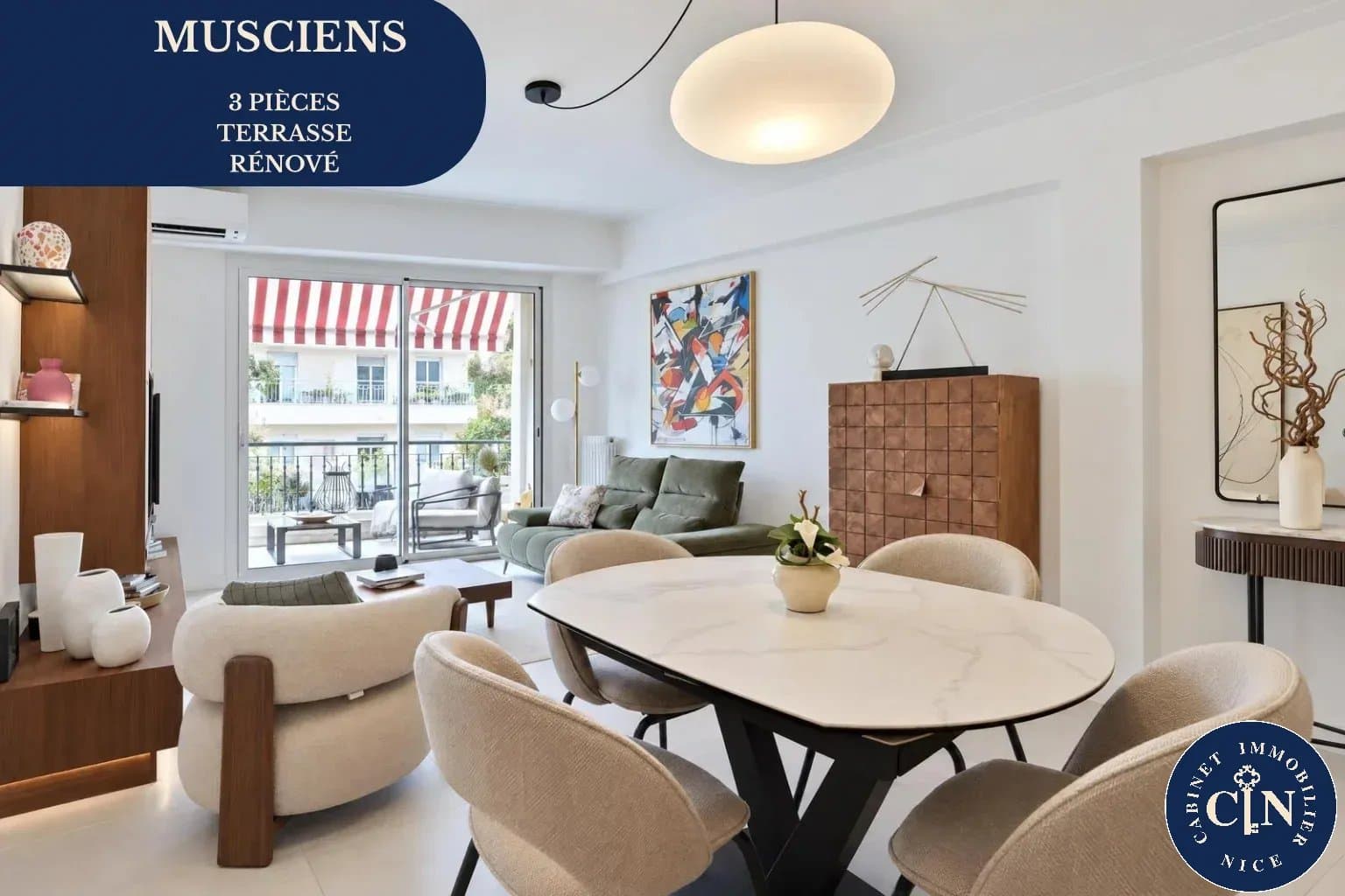 3 pièces 80 m² - Rénové terrasse - Quartier des Musiciens