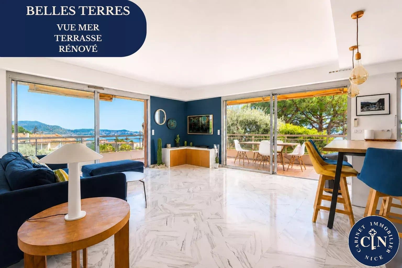 LES BELLES TERRES - 3 pièces 72 m² - Terrasse d'angle vue mer de plus 40 m2 - La Lanterne