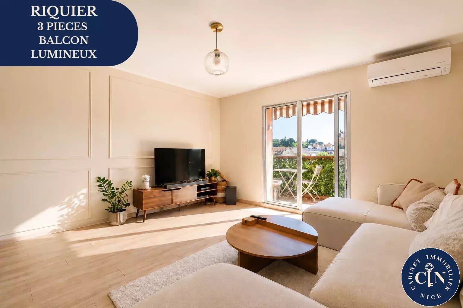 3 pièces 66 m² - Balcon vue dégagée - Riquier