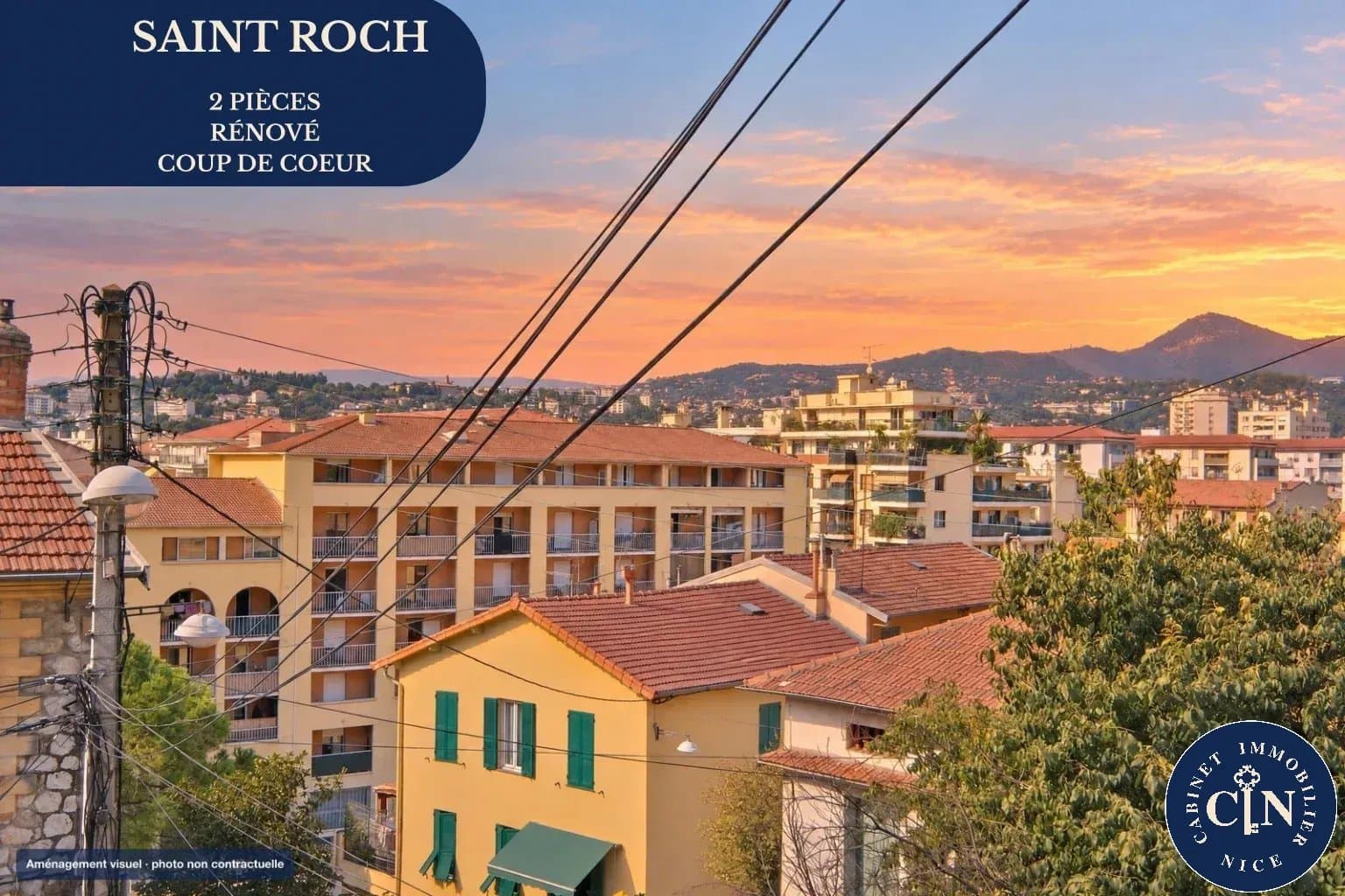 2 pièces 37 m² - Rénové balcon sud - Saint-Roch