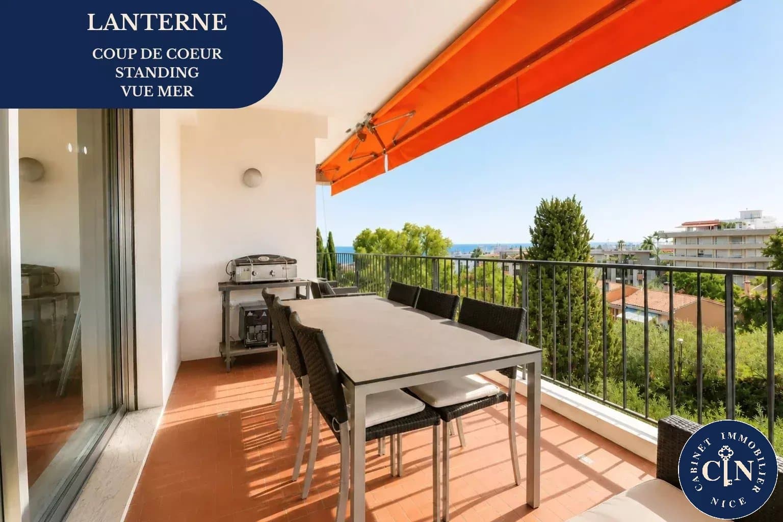 2 pièces - Terrasse - standing - parking - cave - Lanterne