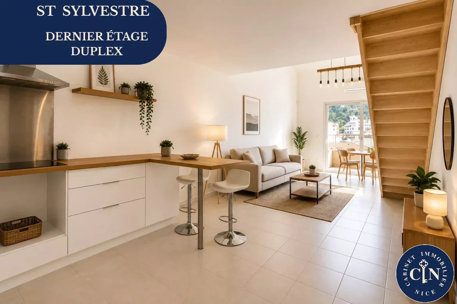 4 pièces 93 m² - Duplex terrasse vue collines - Saint-Sylvestre