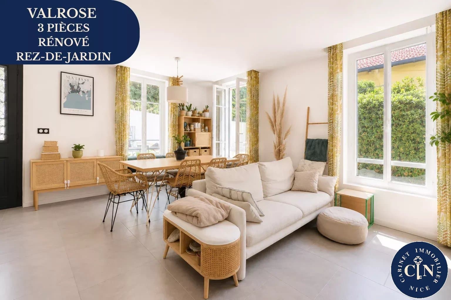 3 pièces 63 m² - Terrasse 45 m² - Rimiez Valrose