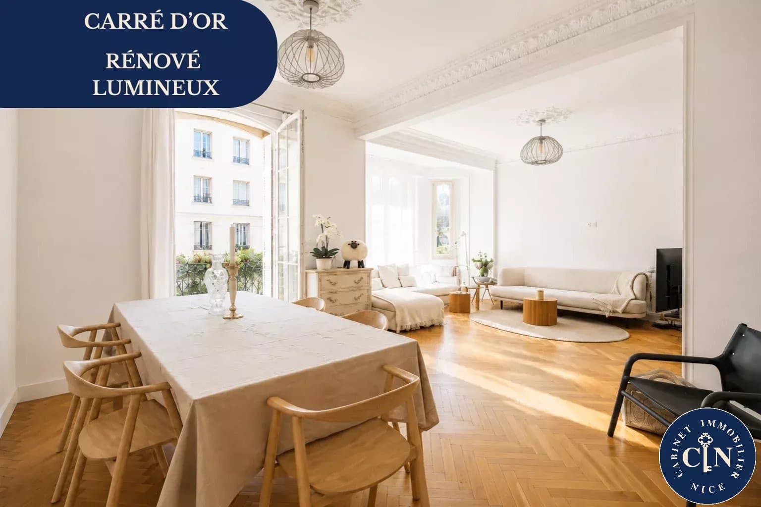 3/4 pièces 104 m² - Bourgeois rénové - Carré d'Or