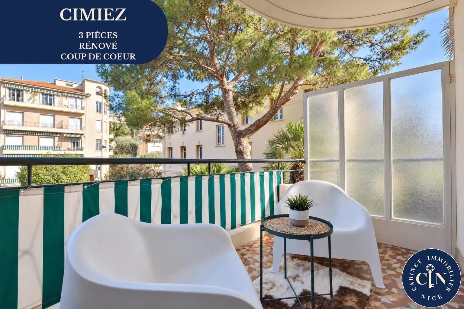 3 pièces 84 m² - Appartement rénové - Cimiez - Coup de coeur