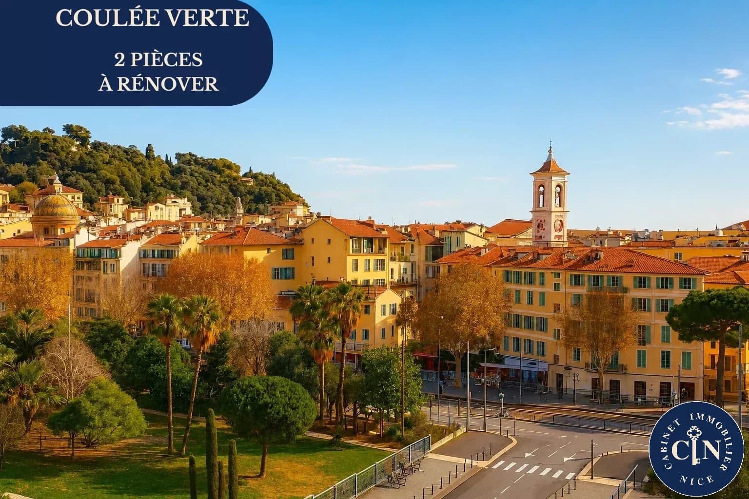 Appartement 2 pièces à rénover - coulée verte - 33 m²