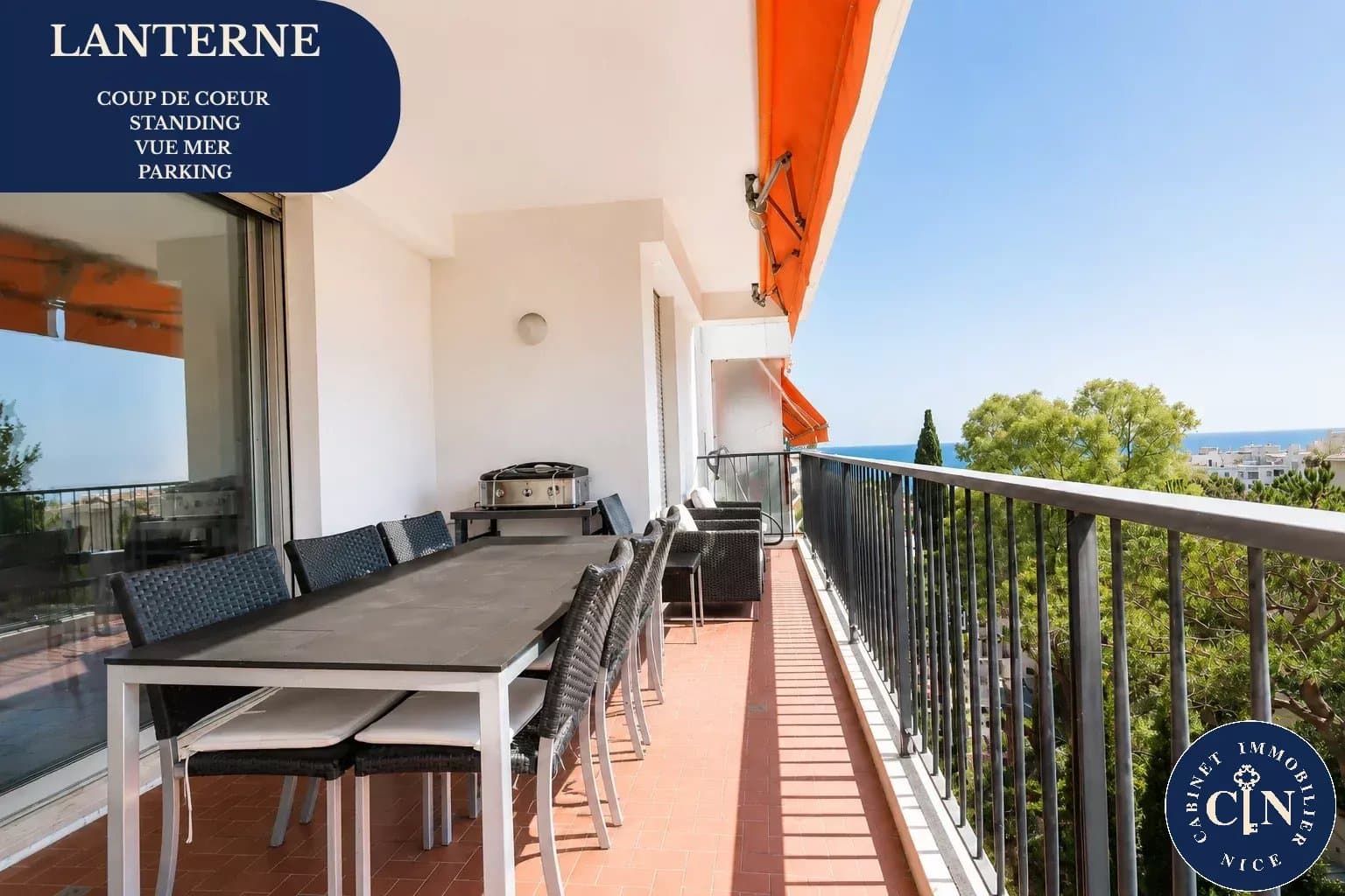 2 pièces - Terrasse - standing - parking - cave - Lanterne