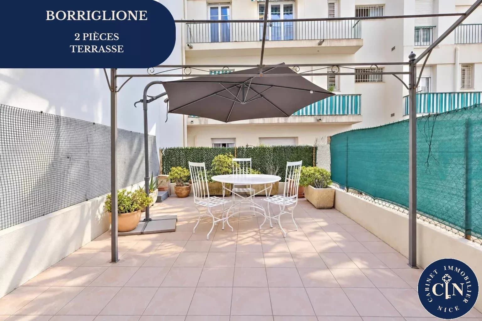 Borriglione : 2 P avec grande terrasse