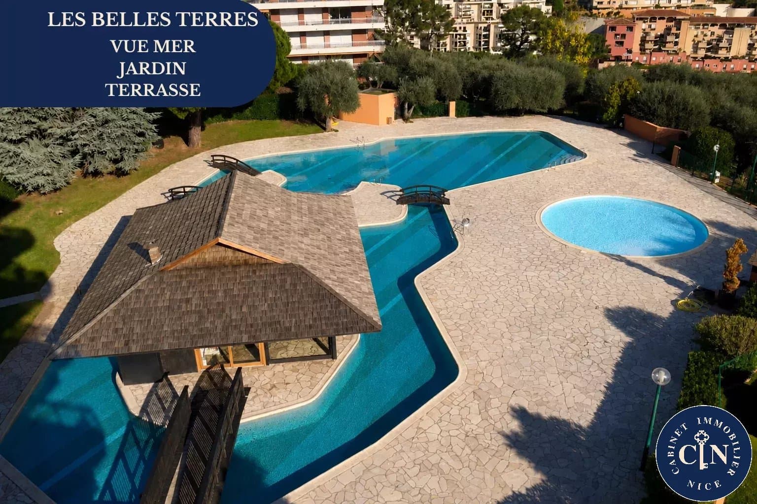 3 pièces – Les Belles Terres – Jardin, terrasse & vue mer