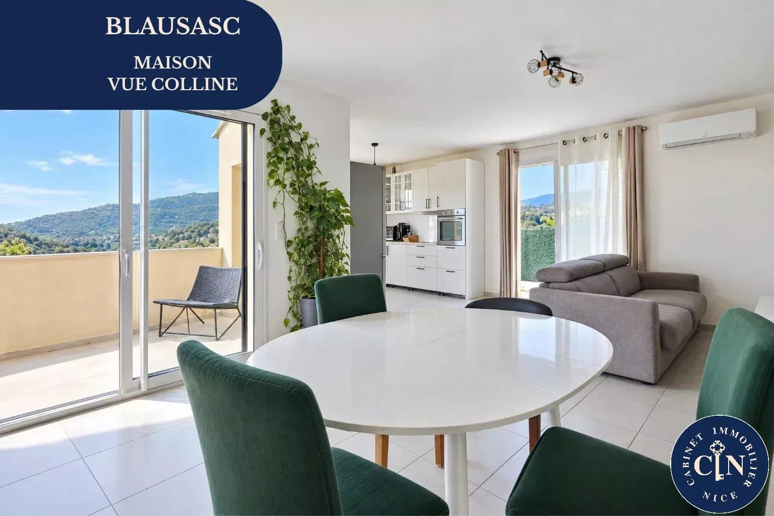 Maison 3 pièces 76 m² - Vue collines, jardins - Blausasc