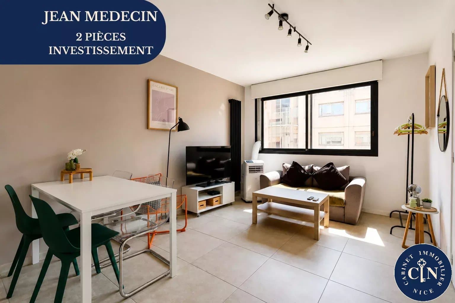 2 pièces 31 m² - Meublé - Idéal investissement - Jean Médecin bail emphytéotique 48 ANS