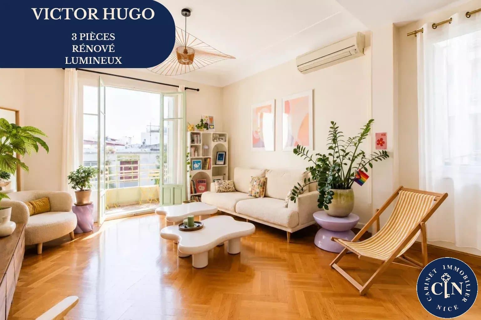 3 pièces 70 m² - Chambre de bonne, sud - Musiciens