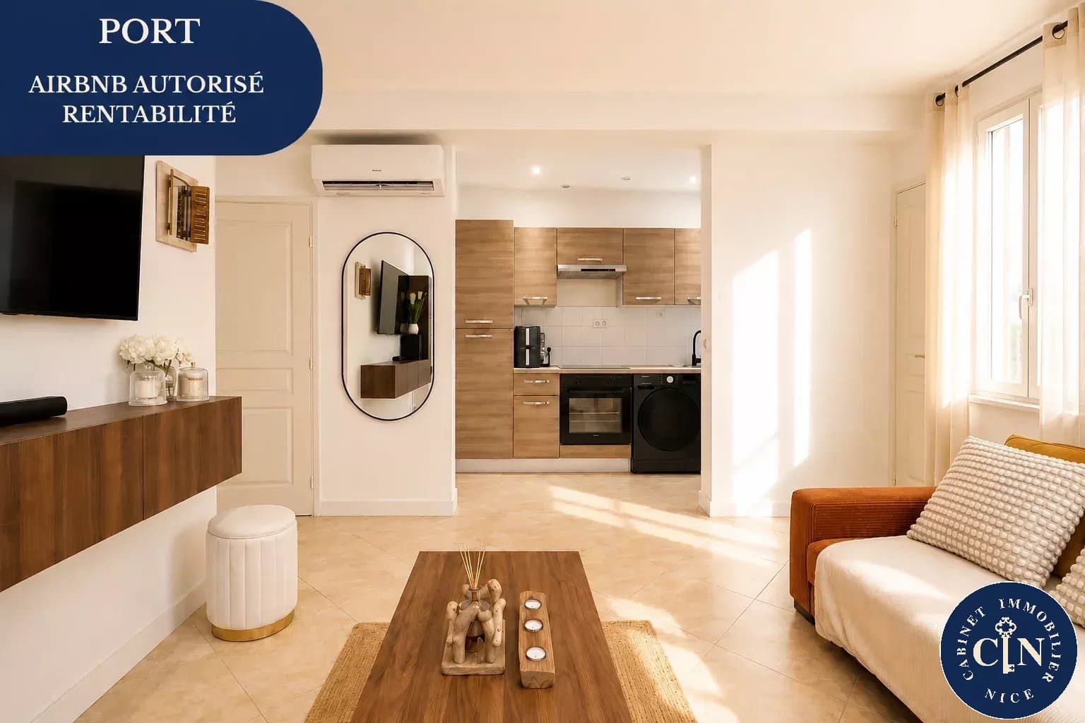 2 pièces 33 m² - rénovée - Le Port
