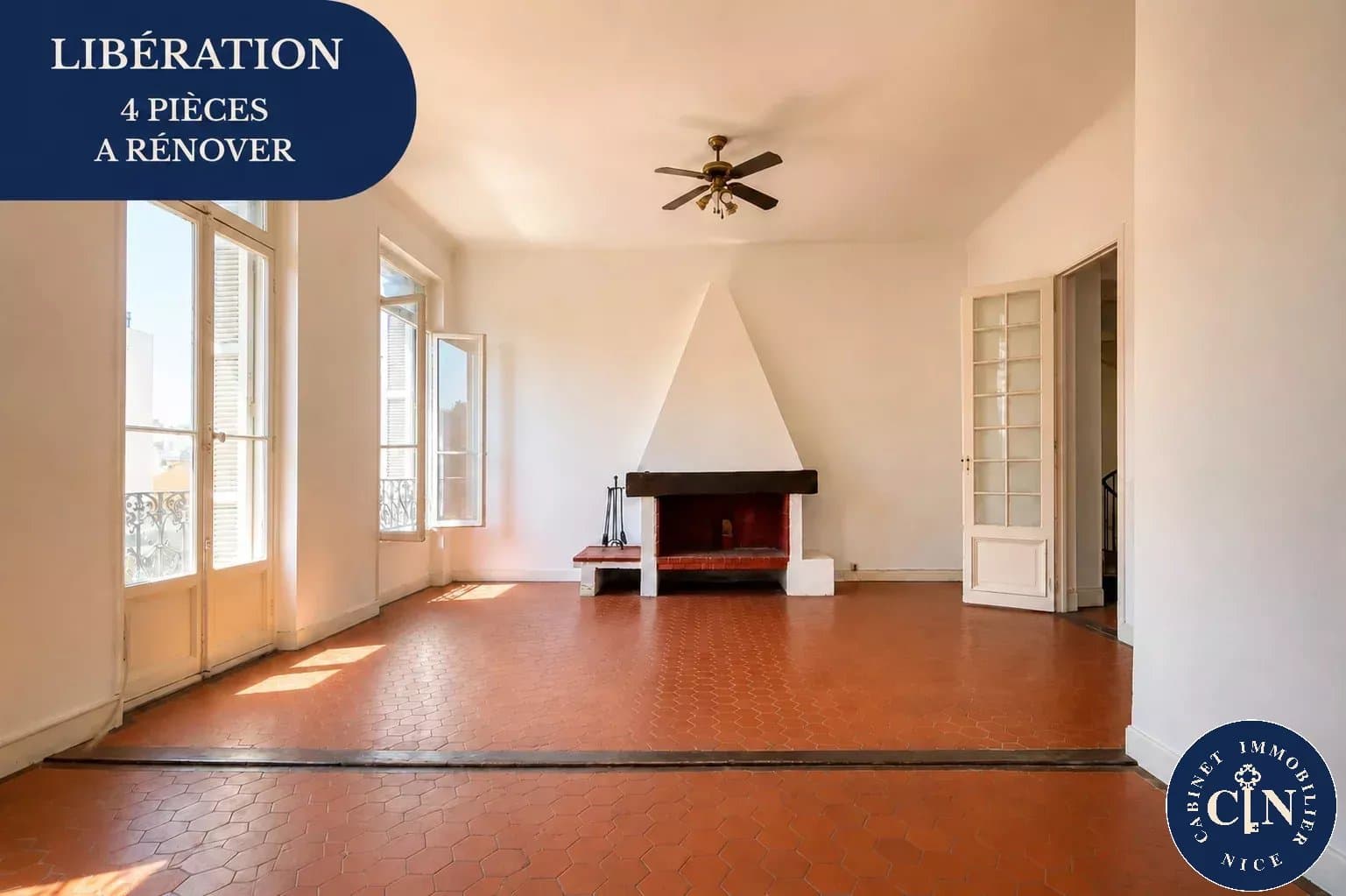 4 pièces 119 m² - Charme ancien - à rénover - Libération