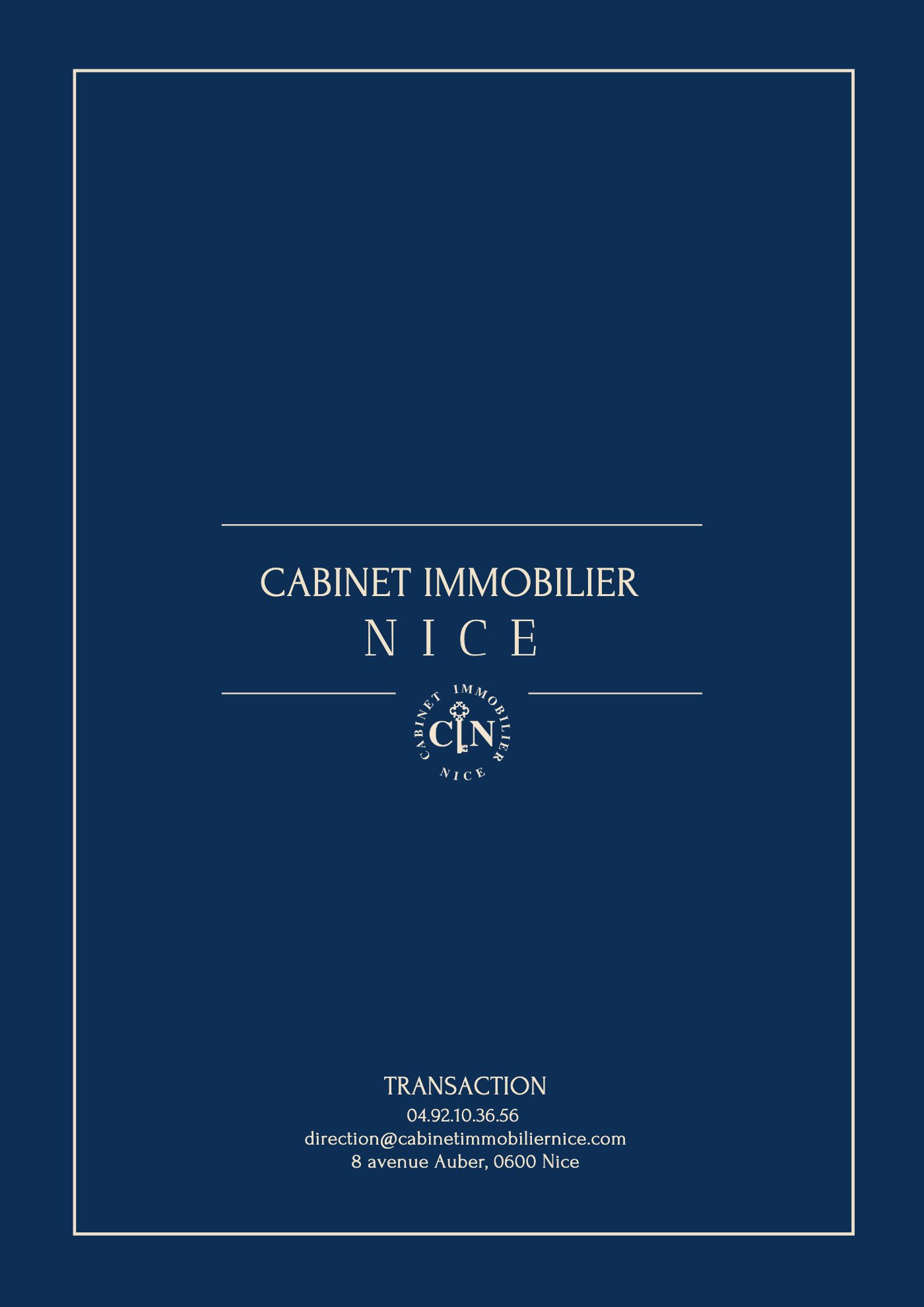 Le magazine du Cabinet Immobilier Nice — page 1
